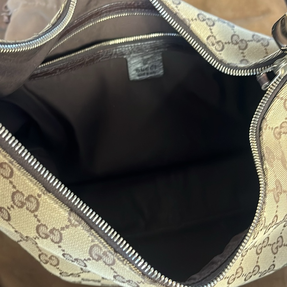 Gucci Monogram Horsebit Boho Bag - Picture 11 of 14